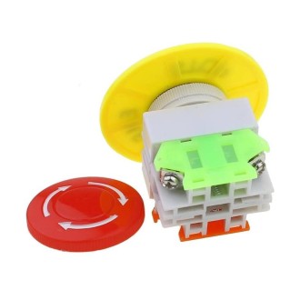 2pcs LAY37-11ZS Elevator Emergency Stop Mushroom Head Button(Red)