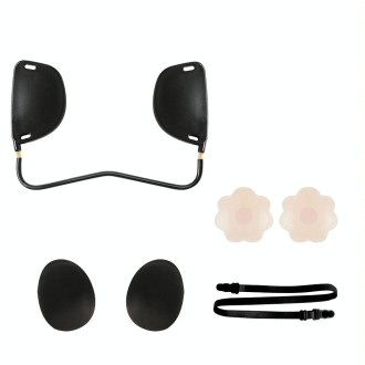 XD00001 Molding Silicone Nipple Sticker Adjustable Anti-sag Push-up Bra Kit(W-type Black)