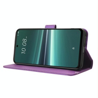 For HTC U23 / U23 Pro Diamond Texture Leather Phone Case(Purple)