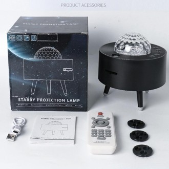 K-1080  LED Bluetooth Planetary Projector Lamp Galaxy Starry Sky Projector Lamp(White)