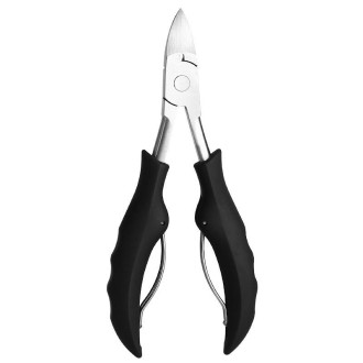 Stainless Steel Nail Clippers Olecranon Dead Skin Pliers Set(Black ABS Handle)