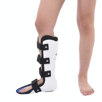 Calf Ankle Fracture Sprain Fixation Brace Plaster Shoe Foot Support Brace, Size: M Right(Long Version Without Baffle)