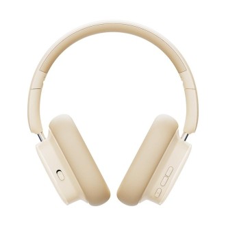 Baseus Bowie Series H1i Over-Ear Noise Reduction Bluetooth Headphone(Beige)