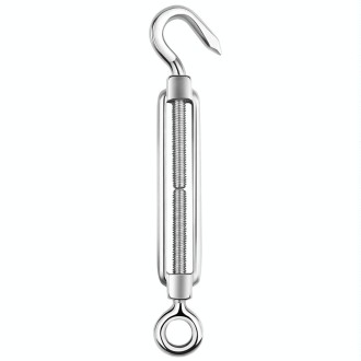 Flower Basket Screws 304 Stainless Steel Wire Rope Hook Tensioner, Specification:M10(Silver)