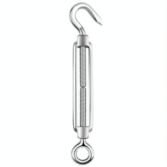 Flower Basket Screws 304 Stainless Steel Wire Rope Hook Tensioner, Specification:M16(Silver)