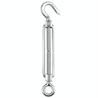 Flower Basket Screws 304 Stainless Steel Wire Rope Hook Tensioner, Specification:M6(Silver)