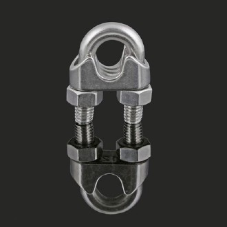 Stainless Steel Clip U-shaped Wire Rope Card Head Rope Wire Rope Rolling Head Buckle, Specification:M16