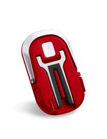 3 PCS Creative Car Phone Holder Car Multi-Function Air Outlet Navigation Ring Bracket( Red)
