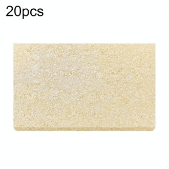 20pcs Remove Tin Solder Bubble Sponge Phone Repair Soldering Iron Cleaning Sponge(Yellow)