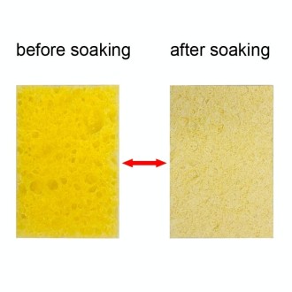 20pcs Remove Tin Solder Bubble Sponge Phone Repair Soldering Iron Cleaning Sponge(Yellow)