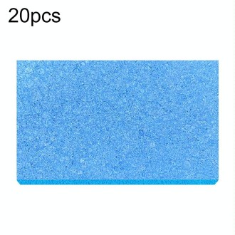 20pcs Remove Tin Solder Bubble Sponge Phone Repair Soldering Iron Cleaning Sponge(Blue)