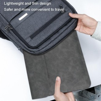 A20 Laptop Bag Magnetic Suction Slim Tablet Case Inner Bag, Size: 15.4/16 inch(Black)