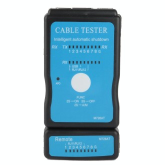 USB Cable, RJ45 and RJ11 Multifunction Network Cable Tester (M726)