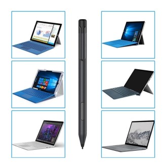 For Microsoft Surface 3 Pro 3/4/5/6/7/Book/Laptop/Go Pressure Touch Capacitance Pen(Silver)