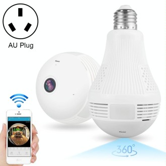 DP1 2.0 Million Pixels 360 Degrees Viewing Angle Light Bulb WiFi Camera, Support One Key Reset & TF Card & Night Vision, AU Plug