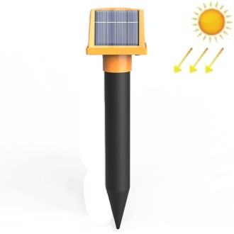 SJZ057 Outdoor IP66 Waterproof Solar Ultrasonic Rat Repeller Orchard Ultrasonic Animal Repeller(Orange)