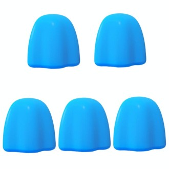 5 PCS Manual Silicone Self-Sealing Toothpaste Cap Aid(Blue)