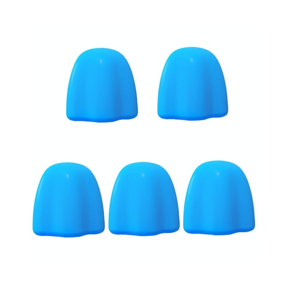 5 PCS Manual Silicone Self-Sealing Toothpaste Cap Aid(Blue)