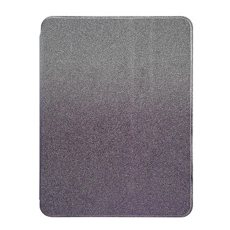 For iPad 10.2 2021 / 2020 / 10.5 Gradient Glitter Magnetic Split Leather Tablet Case(Purple)