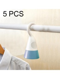 5 PCS Closet Clothing Dehumidifier Flavor Scalping Camphor Box Hanging Type Mildewproof Mothproof Mothballs Desiccant(Blue)