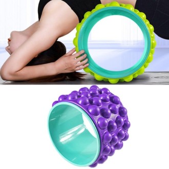 Yoga Back Bend Open Back Equipment Stovepipe Pilates Ring for Beginner(Upgrade Massage (Elegant Purple))