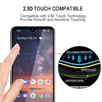 For Nokia 3.2 25 PCS Full Glue Full Screen Tempered Glass Film