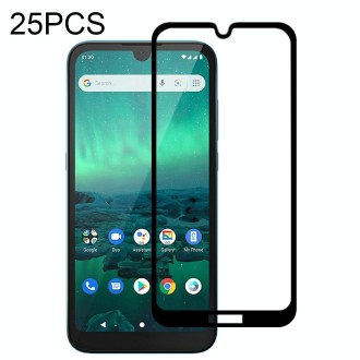 For Nokia 1.3 25 PCS Full Glue Full Screen Tempered Glass Film