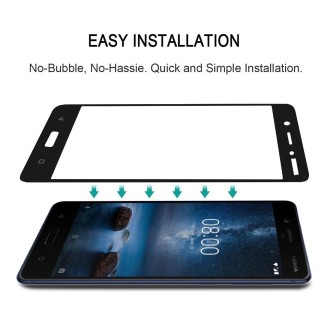 25 PCS Full Glue Full Cover Screen Protector Tempered Glass film for Nokia 6