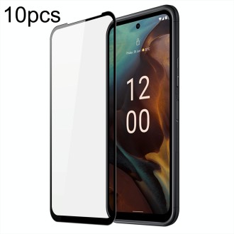 For Nokia XR21 10pcs DUX DUCIS 0.33mm 9H Medium Alumina Tempered Glass Film