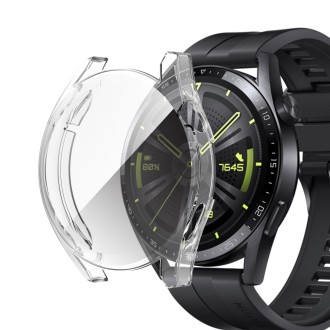 For Huawei Watch GT 3 46mm Fully Surrounded TPU Case with Protective Film(Transparent)