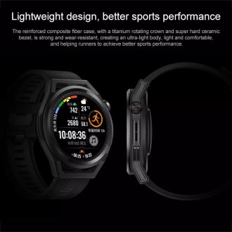 HUAWEI WATCH GT Runner Smart Watch 46mm Silicone Wristband, 1.43 inch AMOLED Screen, Support Suspended External Antenna / GPS / 