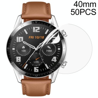 D40mm 50 PCS TPU Round HD Soft Hydrogel Film Watch Screen Protector