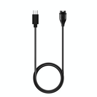 For Garmin Venu 3 Type-C Port 1m Smart Watch Charging Cable(Black)