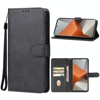 For Xiaomi Redmi Note 13 Pro+ Leather Phone Case(Black)