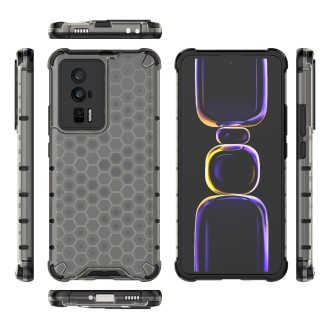 For Xiaomi Redmi K60 / K60 Pro Shockproof Honeycomb Phone Case(Black)