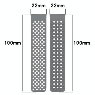 For SUUNTO 5 Peak 22mm Holes Breathable 3D Dots Silicone Watch Band(Orange)