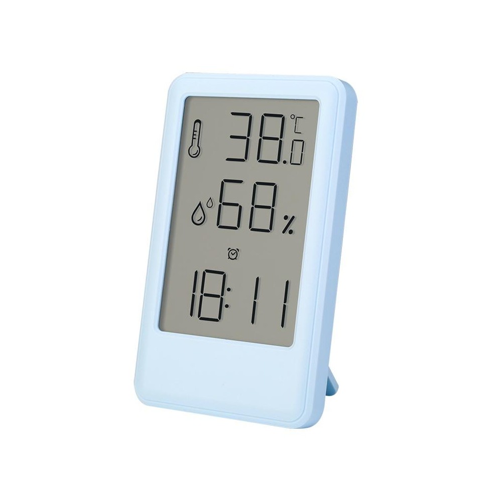 9032 LCD Large Screen Display Alarm Clock Temperature and Humidity Meter(Blue)