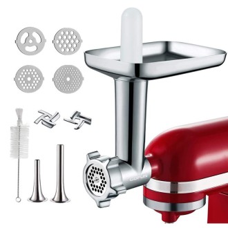 For KitchenAid Porking Enemy Accessories Dough Maker Grinder Meat Universal Set, Color: White