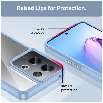 For OPPO Reno8 Pro India Colorful Series Acrylic + TPU Phone Case(Blue)