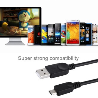 50cm 2 in 1 USB 2.0 to Micro USB + USB Data / Charging Cable, For Galaxy, Huawei, Xiaomi, LG, HTC and other Smart Phones