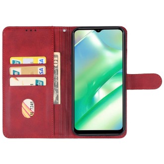 For Realme 10 5G Leather Phone Case(Red)