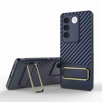 For vivo S16 5G Wavy Textured Phone Case (Blue)