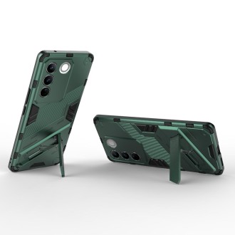 For vivo S16 Pro 5G Punk Armor 2 in 1 PC + TPU Shockproof Phone Case with Invisible Holder(Green)