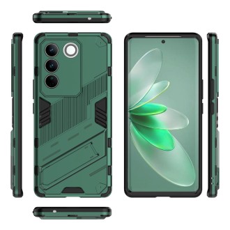 For vivo S16 Pro 5G Punk Armor 2 in 1 PC + TPU Shockproof Phone Case with Invisible Holder(Green)