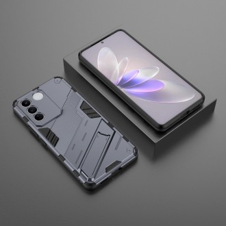 For vivo S16e 5G Punk Armor 2 in 1 PC + TPU Shockproof Phone Case with Invisible Holder(Grey)