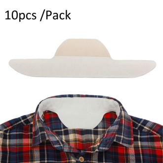 10pcs /Pack Disposable Self-Adhesive Sweat Pads T-Shirt Neck Collar Hat Absorbent Sticker 25cm