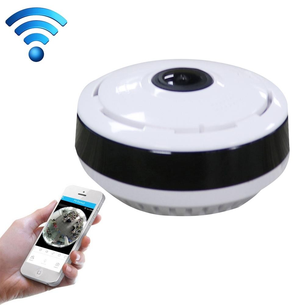 JJX-1801 Fisheye Wide Angle 1.0MP Smart Wireless Wifi IP Camera, Support TF Card (128GB Max)