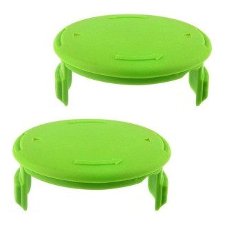 2PCS GK04 Cordless Weeder Lawn Mower Spool Cover For Greenworks(Green)