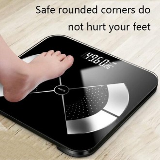 Home Weight Scale Accurate Healthy Body Fat Scale, Size: 28x28cm(Battery Version Pink)