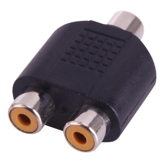 RCA Female to 2 RCA Female Adapter(Black)